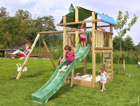Jungle Fort | Puidust ronimisraam kahe kiigega
