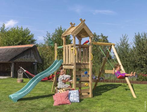 Jungle Teepee | Puidust ronimisraam kiiguga