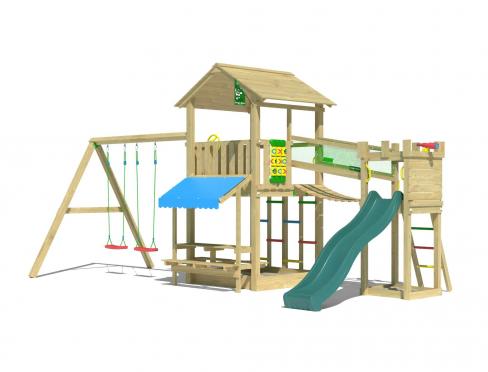Jungle Cascade | Puidust ronimisraam kahe kiigega