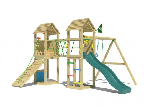 Jungle Gatehouse | Puidust ronimisraam kahekordse kiigega